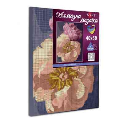 Картина по номерам Santi Розовые пионы 40*50 см алмазная мозаика (954696) Винница