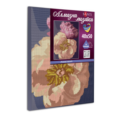 Картина по номерам Santi Розовые пионы 40*50 см алмазная мозаика (954696) Винница - изображение 2