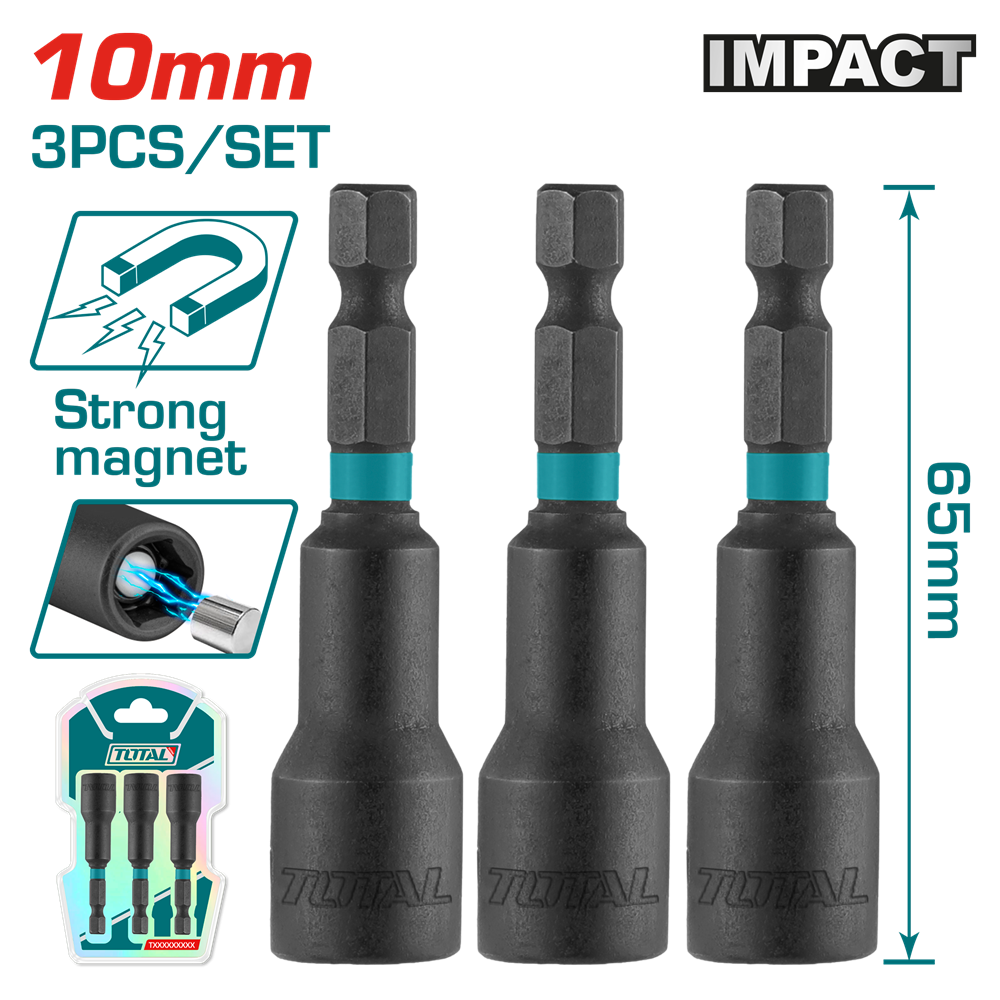 Торцева насадка TOTAL TAC271031 10x65мм, 3шт. (7090278) Київ - фото 1