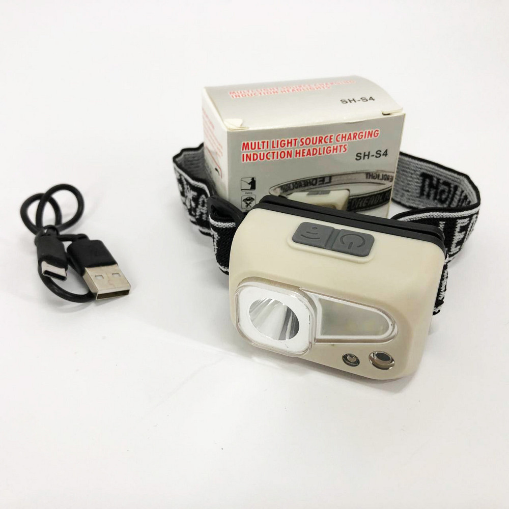 Яркий светодиодный мощный фонарь SH-S4-XPE+3SMD, Фонарик налобник, Фонарик на голову диодный NJ-69 Львов - изображение 5