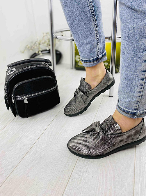 Sothby 's Сліпони жіночі Sothby 's K-378/3 темне-срібло (весна-літо, шкіра натуральна) (3306) л Коломыя - изображение 7