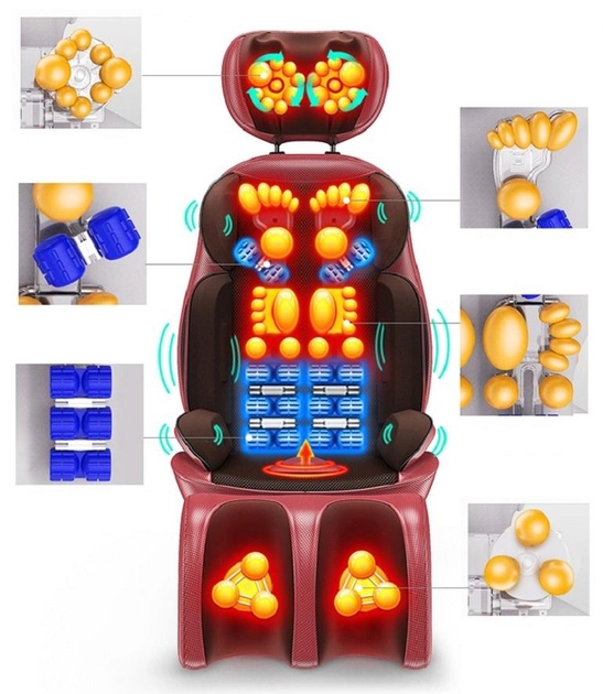 Массажное кресло-накидка для тела Benbo AM-607E накидка с подогревом Винница - изображение 3