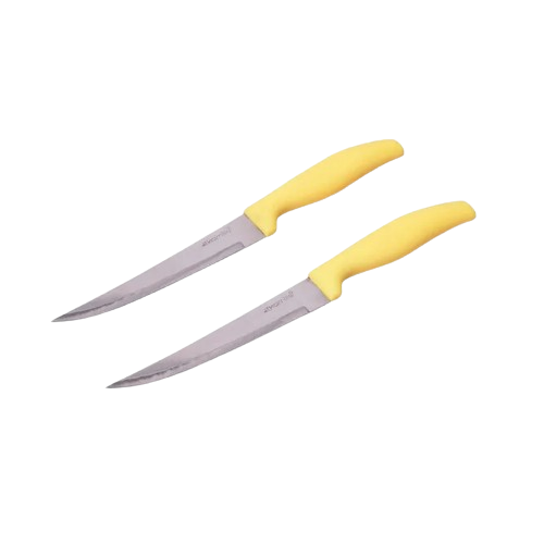 Набір ножів 2 шт/уп лезо 13,5см/ручка 11см нержавіюча сталь пластикові ручки 5312 KAMILLE Житомир - изображение 5
