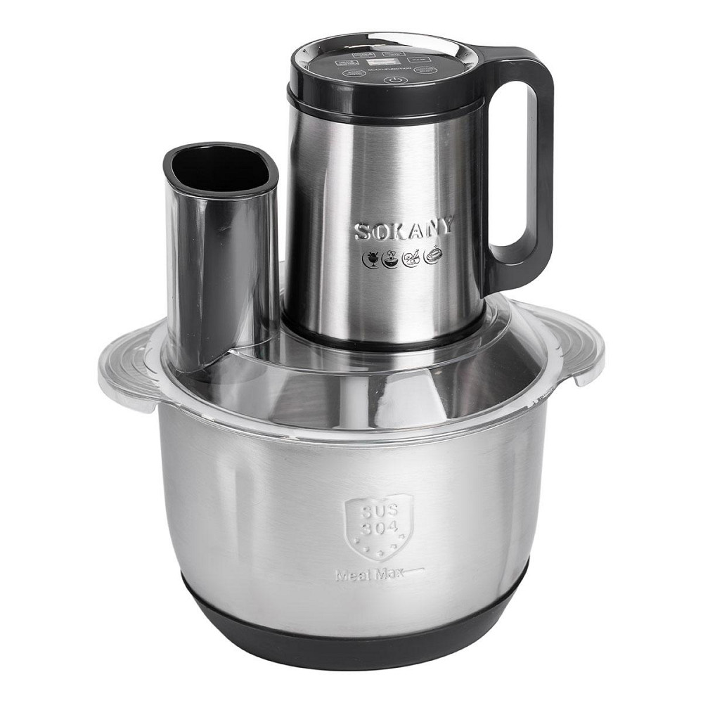 Чоппер измельчитель кухонный электрический 800 Вт с чашей на 3,5 литра мясорубка Sokany SK-06036 Киев - изображение 2