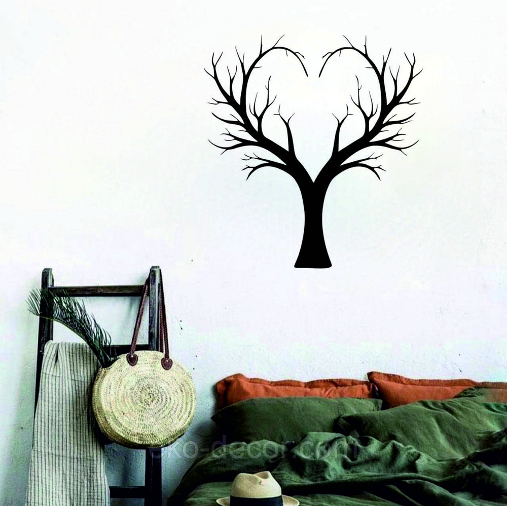 Декоративне настінне 3D Панно «Дерево Серце»  Декор на стіну з об'ємом Київ - фото 1