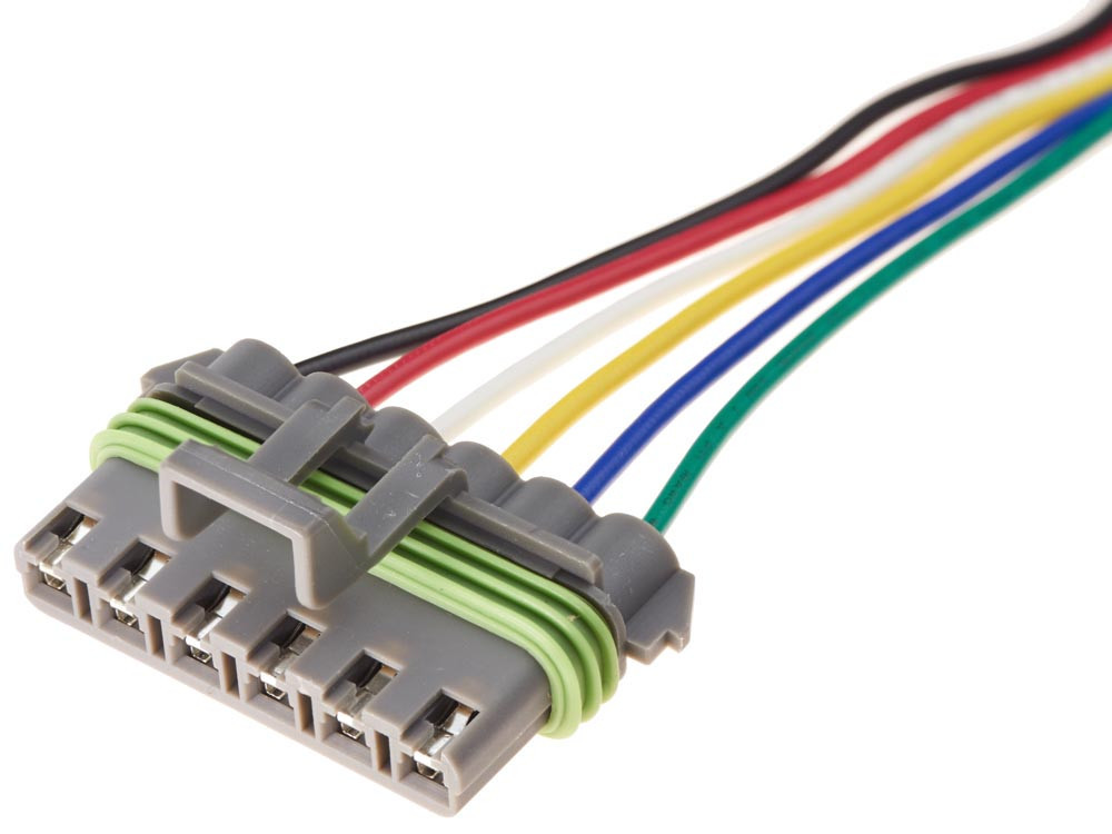 Електричний з'єднувач із дротом, 6-контактний Сірий, Пластик, Київ - фото 1