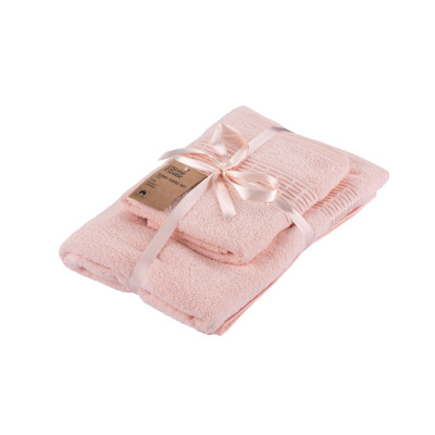 Рушник Ardesto набір махрових Lotus 2 шт 50х90 см індіго, 70х140см, 100% бавовна, пудра (ART2357PW) Вінниця - фото 1