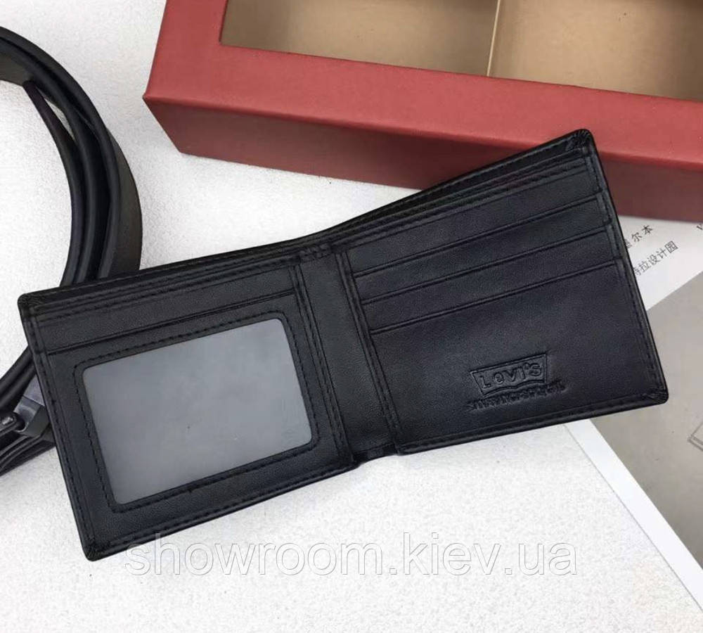 Чоловічий подарунковий набір гаманець та ремінь (509) Київ - фото 5