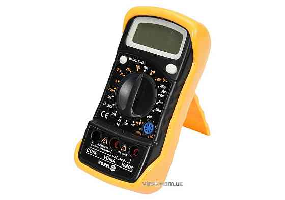 Мультиметр для вимірювання електричних параметрів VOREL : цифровий з LCD-дисплеєм [50] Одеса