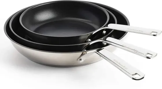 Сковорідки stalowe z powłoką 20 + 24 28 cm / KitchenAid Киев