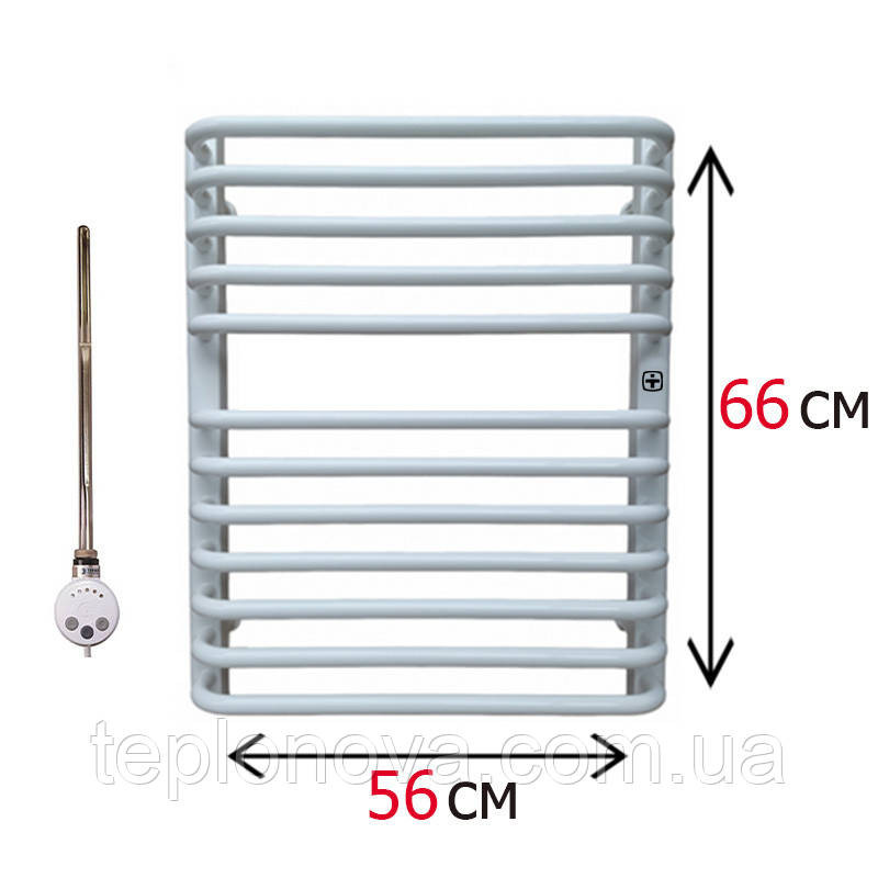Электрический полотенцесушитель Белый 660х560 Terma Alina Черновцы - изображение 1