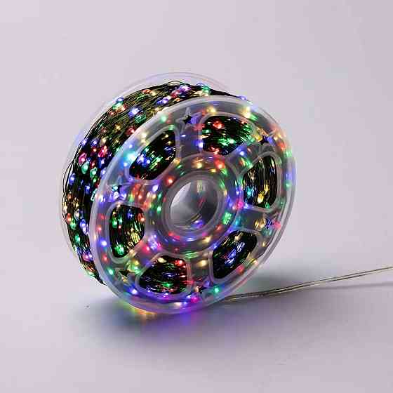 Гірлянда роса на пульті 200 метрів на 2000 led світлодіодів крапля на зеленому дроті мультиколор 2000L200MGML Коломия