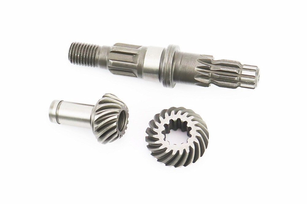 Вал редуктора нижнього + шестерня 2шт 9T, к-кт 3шт Киев - изображение 1