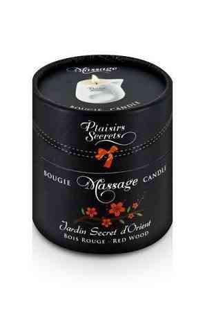 Массажная свеча Plaisirs Secrets Red Wood (80 мл) подарочная упаковка, керамический сосуд Sex Aura Киев