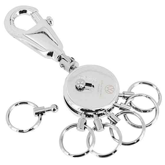 Брелок с карабином Troika логотип VW хром Серебристый Киев