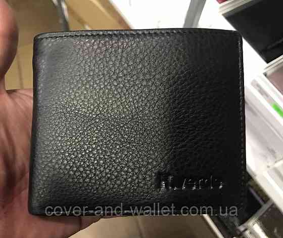 Маленький кожаный женский кошелёк на магнитах з зажимом Helen Verde Черный Київ