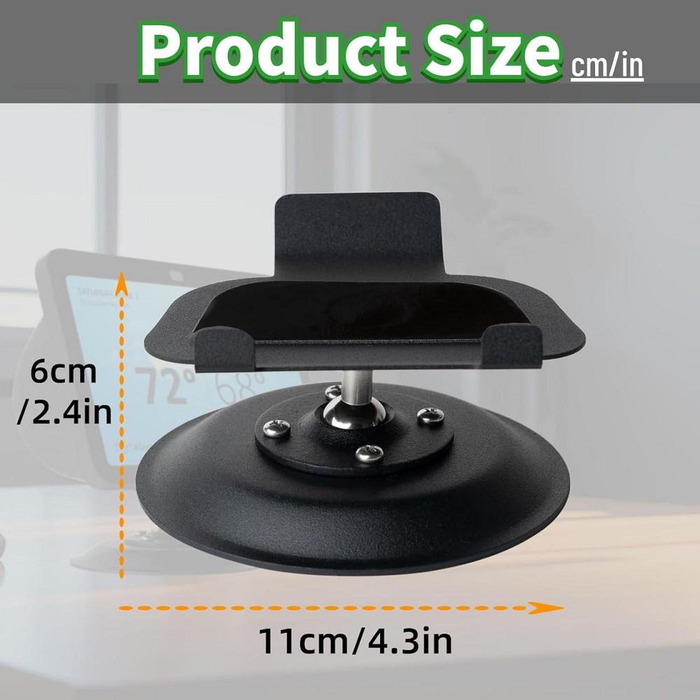 Металевий настільний тримач підставка для Echo Show 8 (3-го покоління)з обертанням 360°, регулюванням кута нахилу ±50° чорний Київ - фото 2