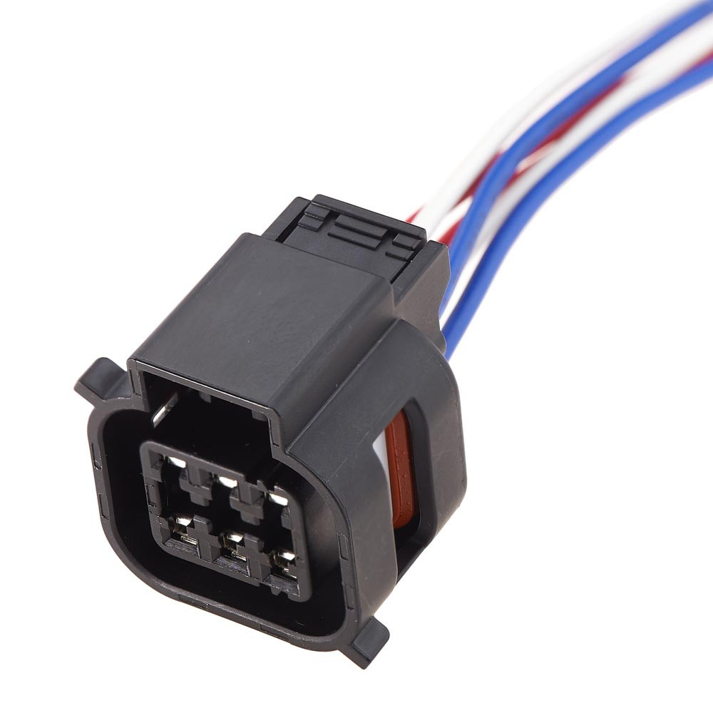 Електричний з'єднувач із дротом, 6-контактний Чорний, Пластик, Київ - фото 1