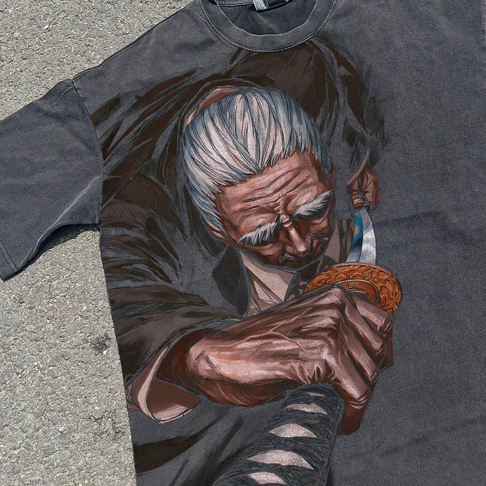 Футболка чоловіча з принтом аніме Аніме Сакамото Дайс Сакамото оверсайз (S/M/L) Черний Дніпро - фото 15