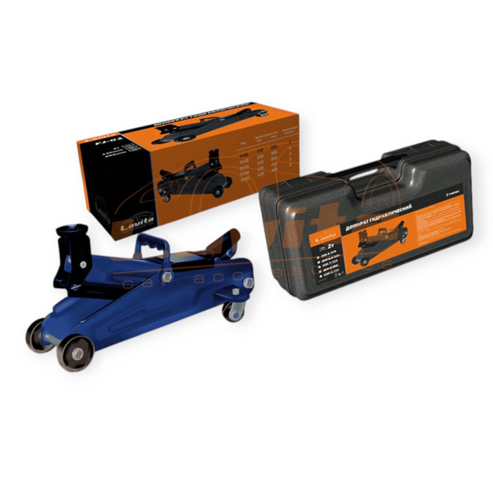 Домкрат гідравлічний підкатний 2 т, 130-295 мм, 6 кг (коробка) Мукачево - фото 1