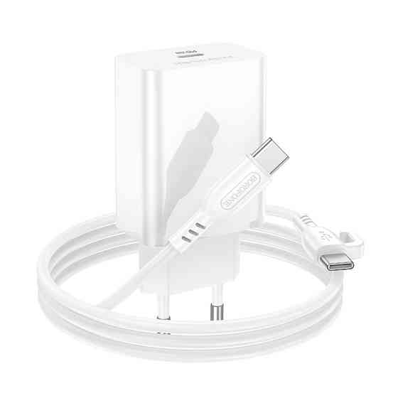 Мережевий зарядний пристрій з кабелем BOROFONE BA21A Pro Long journey single port PD20W charger set(C to C) Одеса