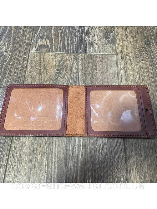 Шкіряна обкладинка на посвідчення "Ветеран Військової Служби" Київ - фото 8