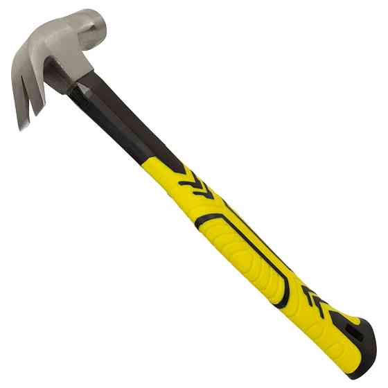 Sigma Молоток-гвоздодер 450г фиберглассовая рукоятка (магнит) SIGMA (4315011) Коломия