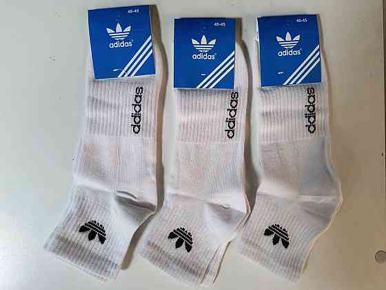 Жіночі шкарпетки набір 3 шт. середньої виситки бавовна Адідас ADS3 41-45 Київ