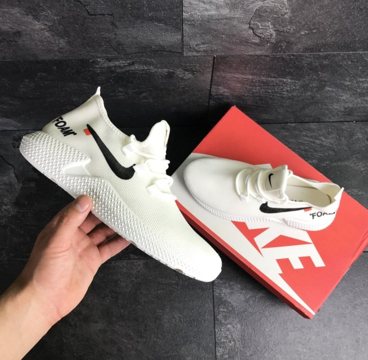 Кросівки Чоловічі Білі Тканинні Boost Пінка в стилі N!ke (розміри: 44,45) Дніпро - фото 8