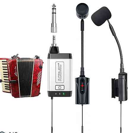 Радіосистема подвійний мікрофон для акордеона баяна ACEMIC Q2/AT-5 Харків