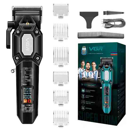 Професійна машинка для стрижки волосся VGR, Професійна машинка для стрижки волосся з насадками RJ-33 Івано-Франківськ