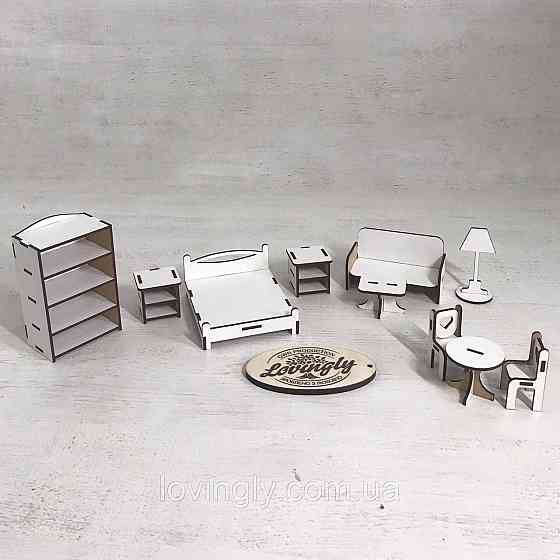 Набір меблів універсальний 10 одиниць. Різні кольори. Меблі для LOL білого кольору. Ірпінь