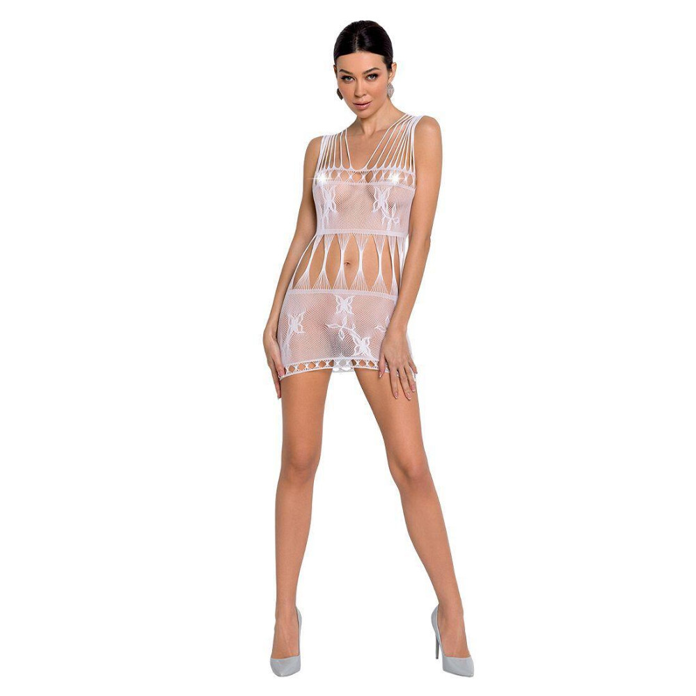 Бодістокінг мінісукня з метеликами Passion BS090 One Size white Sex Aura Київ - фото 3