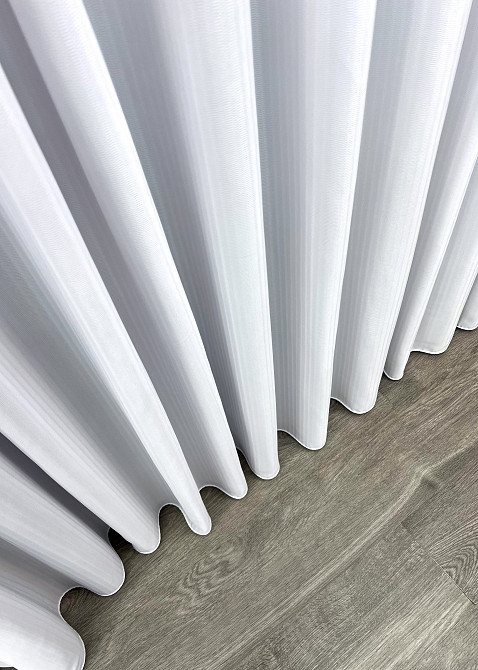 Тюль фактурний щільний жакард “Softline” колір білий 1967т Київ - фото 5