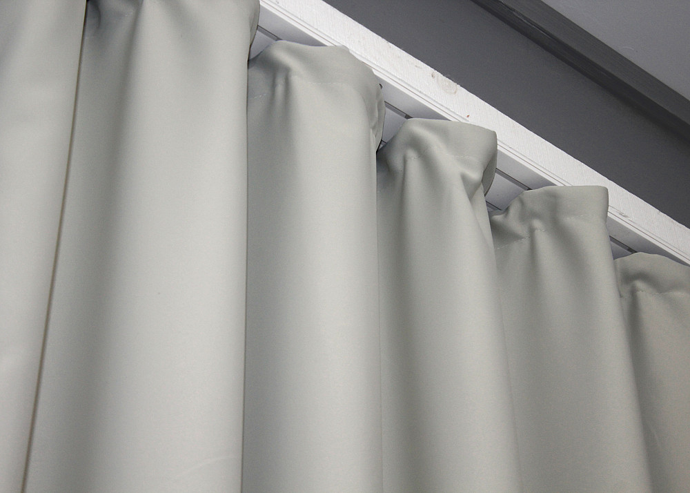 Комплект коротких штор VR-Textil Блэкаут Midnight № 1670ш Светло-серый 140х170 см 2 шт (35-0332) Киев - изображение 8