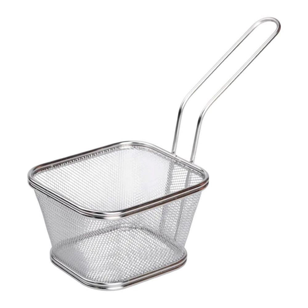 Корзина для фрі та снеків з нержавіючої сталі 13х11х7 см Київ - фото 3