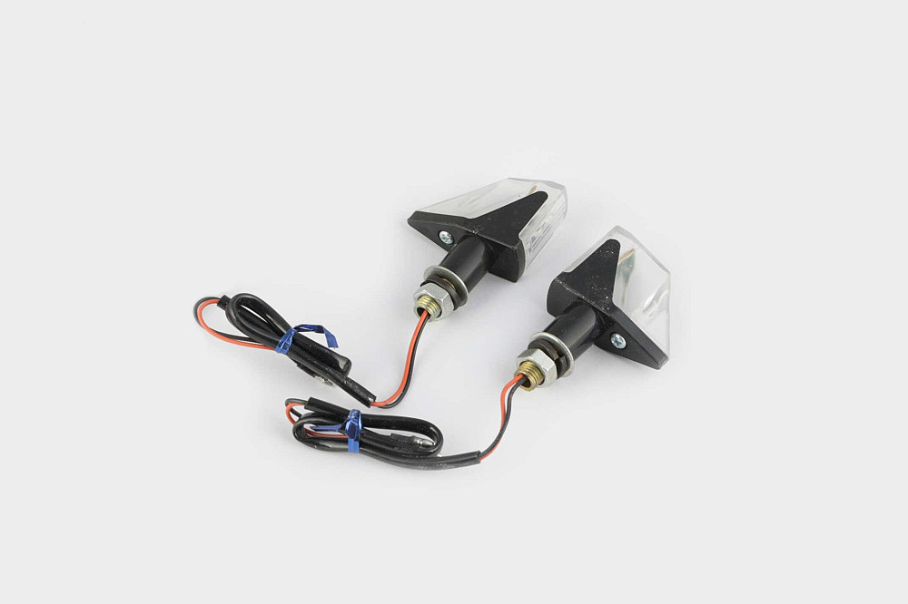 Повороти світлодіодні, ромб (пара) (5 LED, карбон, біле скло) GJCT Київ - фото 1