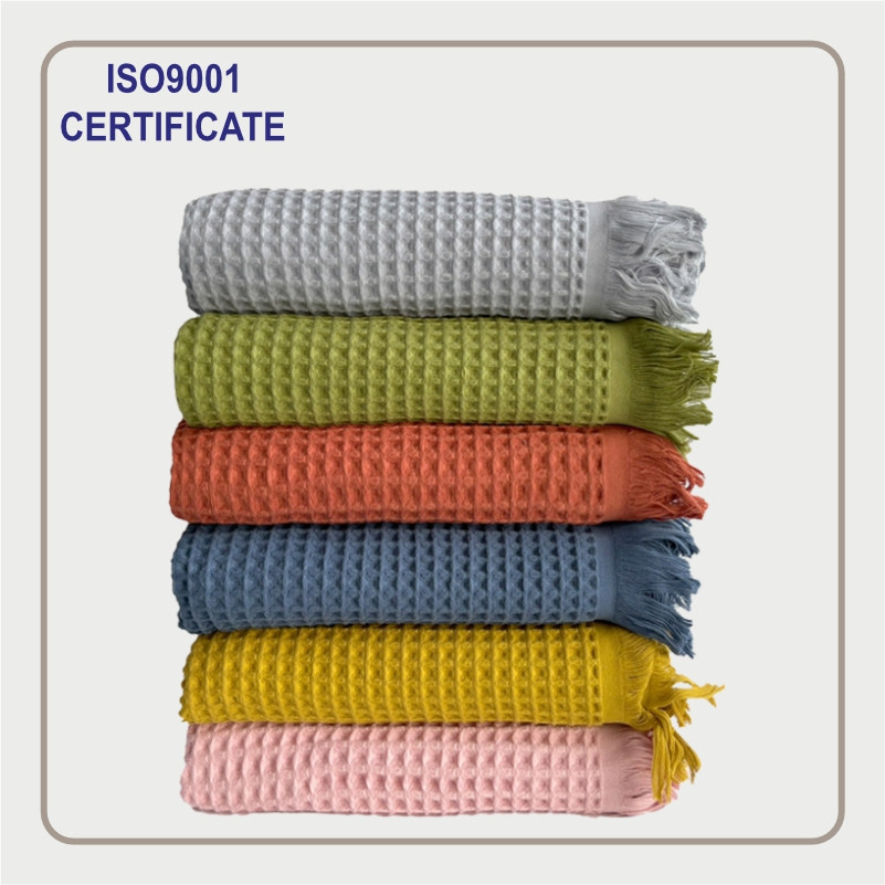 Вафельний рушник Lovely Svi - бавовна-  для ванної, готелів, спа - XXL 90х180 см -Жовтий (402437) Київ - фото 5