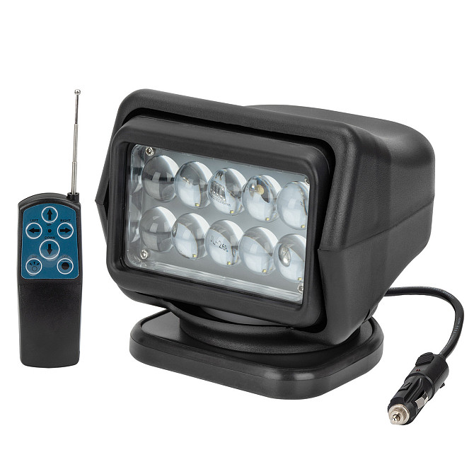 Поисковый Прожектор Пульт Led524B 4500Lm 5×10Вт для лодок катеров яхт Днепр - изображение 1