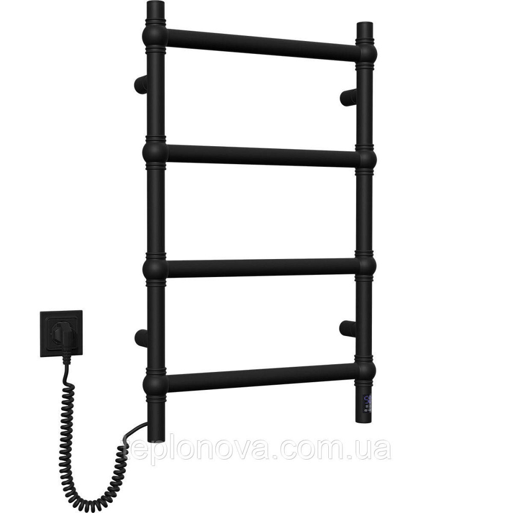 Сушарка для рушників неіржавка електрична Navin Retro 500х800 Sensor ліва, чорний муар Чернівці - фото 5