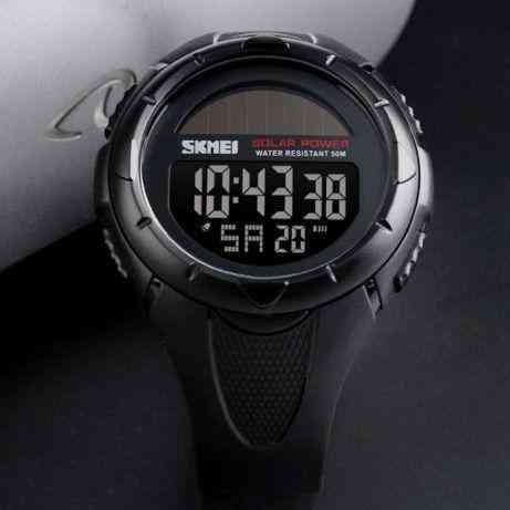 Мужские спортивные наручные часы Skmei 1405 Solar на солнечной батарее  Черный Киев