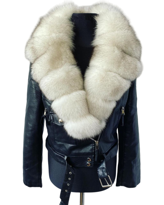 Косуха зимняя женская с мехом песца Вуаль р 40 Харьков - изображение 3