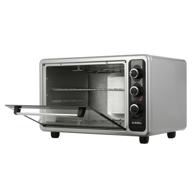 Духовка електрична настільна ASEL AF-40-23 1300 Вт 40 л, Електрична міні-піч SA-160 для сніданку Київ - фото 2