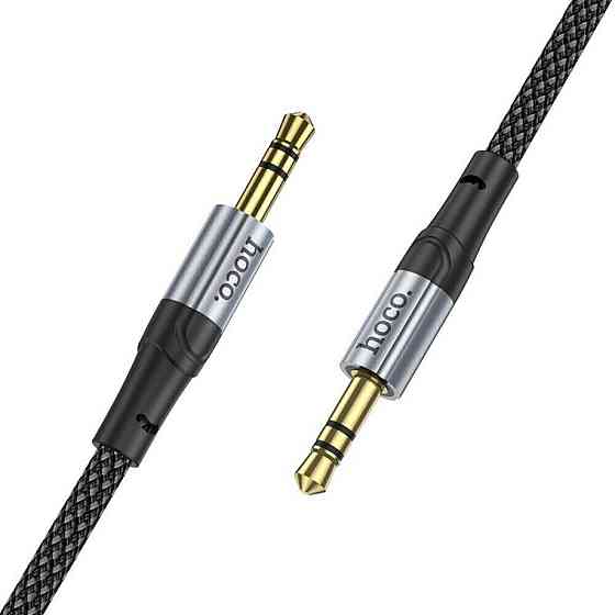 Аудiо кабель HOCO UPA26 AUX Fresh audio cable, 1m Black 6942007608800 Одеса