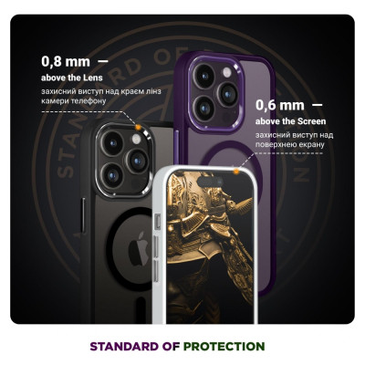 Чехол для мобильного телефона Armorstandart Unit MagSafe Apple iPhone 15 Pro Max Matte Clear Silver (ARM69350) Винница - изображение 4