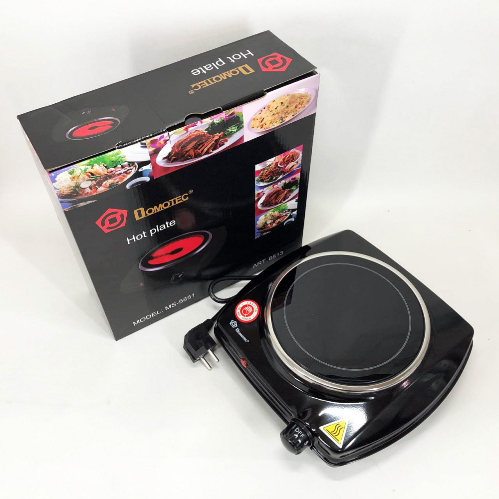 Варочная настольная плита DOMOTEC, Домашняя электрическая плита, Электроплита инфракрасная настольная SA-39 Ивано-Франковск - изображение 1