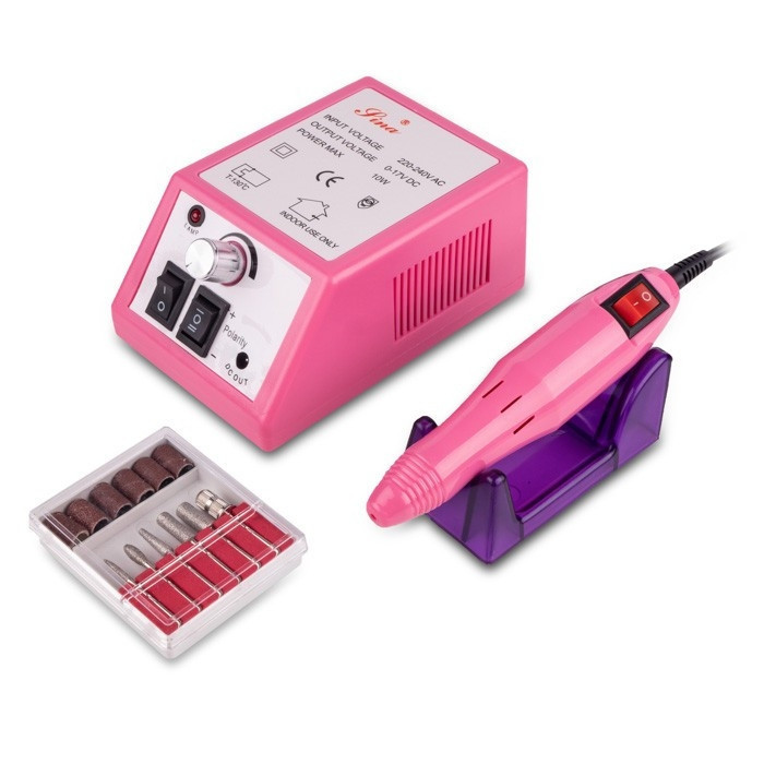 Фрезер для маникюра и педикюра Lina Mercedes 20000 оборотов/мин розовый Киев - изображение 4