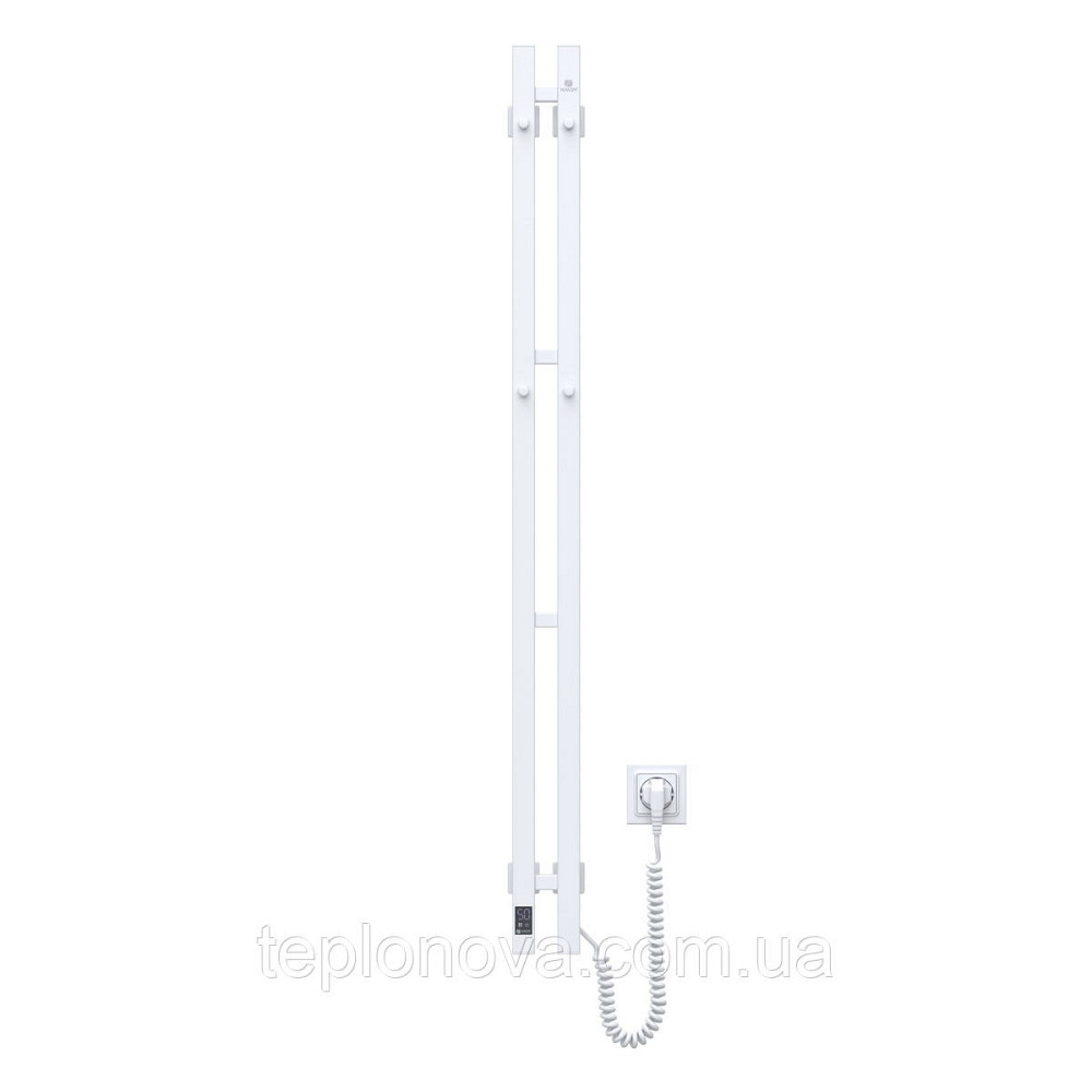 Полотенцесушитель электрический Navin Силуэт Квадро 90х1200 Sensor правый, белый Черновцы - изображение 2