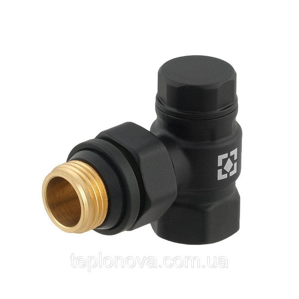 Комплект запорных клапанов угловой Raftec BLACK 1/2