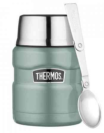 Термос для їжі з ложкою 0,47 літрів Thermos "King Food Flask Duck Egg" (173028) Неіржавка сталь Нововолинськ